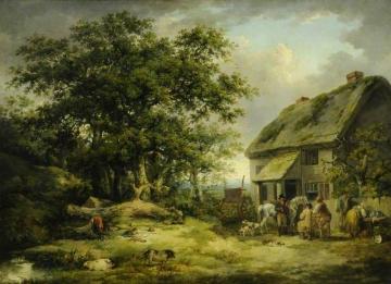 The Village Inn Artwork by George Morland