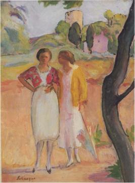 Two Ladies on a Stroll Artwork by Henri Lebasque