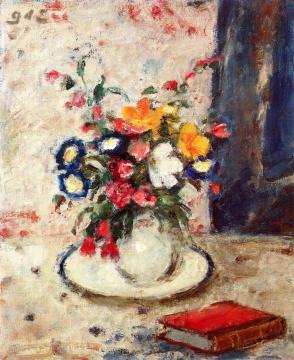 Vase Of Flowers Artwork by Georges D'espagnat