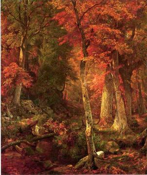 Forest Interior In Autumn Artwork by William Trost Richards