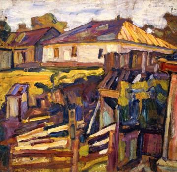 Study, Village Artwork by Abraham A. Manievich