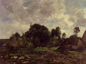 Breton Landscape Artwork by Eugène-Louis Boudin