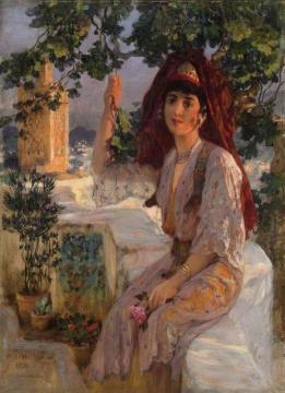 Young Girl Of Tlemcen, Algeria Artwork by Frederick Arthur Bridgman