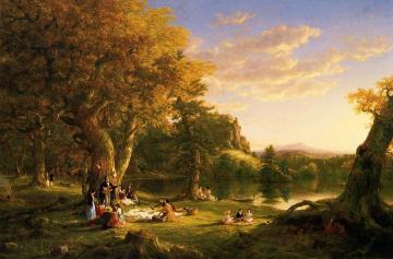 The Picnic Artwork by Thomas Cole