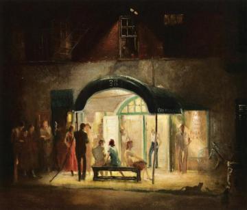 Cherry Lane Theater Artwork by Everett Shinn