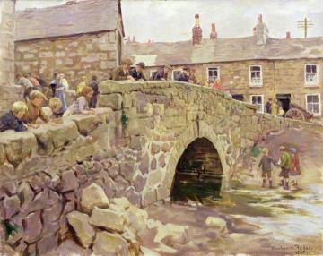 On The Bridge Artwork by Stanhope Alexander Forbes