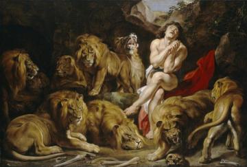 Daniel in the Lion's Den Artwork by Peter Paul Rubens