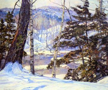River Bank with Snow Artwork by George Gardner Symons