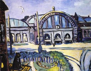 Frankfurt Central Station Artwork by Max Beckmann