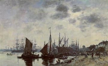 Bordeaux, Bacalan, View from the Quay Artwork by Eugène-Louis Boudin
