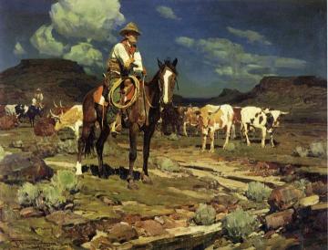 Night Watch Artwork by Frank Tenney Johnson