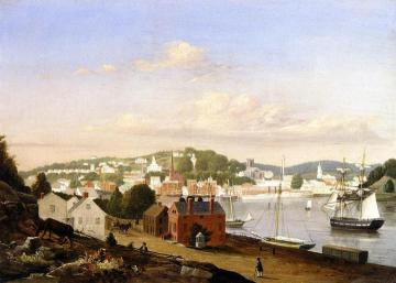 View Of Norwich, Connecticut Artwork by Fitz Hugh Lane