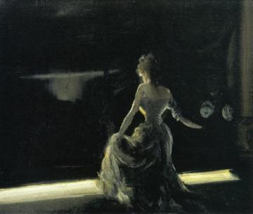 Girl on Stage Artwork by Everett Shinn