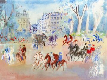 Bois De Boulogne Artwork by Jean Dufy