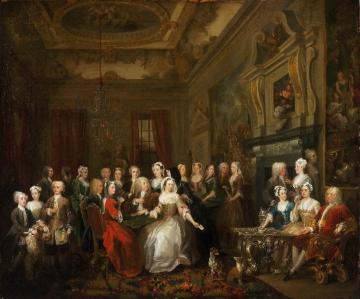 Assembly At Wanstead House Artwork by William Hogarth