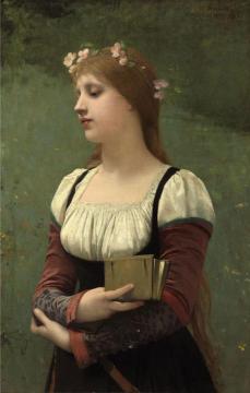 A Pensive Moment Artwork by Jules Joseph Lefebvre