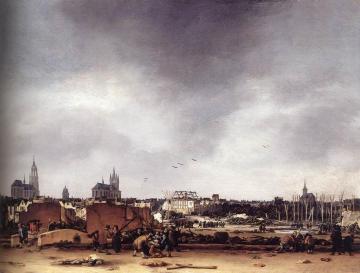 View of Delft after the Explosion of 1654 Artwork by Egbert van der Poel