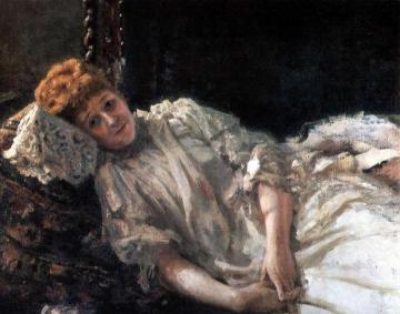 Portrait of Luiza Mersi D'arzhanto. Artwork by Ilya Yefimovich Repin