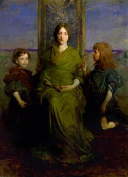 Virgin Enthroned Artwork by Abbott Handerson Thayer