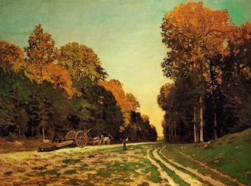 The Road from Chailly to Fontainebleau Artwork by Claude Oscar Monet