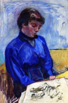 The Blue Blouse Artwork by Pierre Bonnard