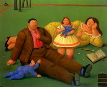 In The Park Artwork by Fernando Botero