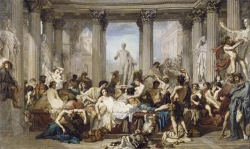 Romans In The Decadence Of The Empire Artwork by Thomas Couture