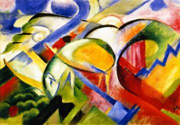 Sheep Artwork by Franz Marc