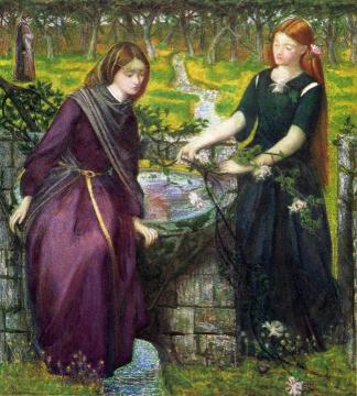 Dante's Vision of Rachel and Leah Artwork by Dante Gabriel Rossetti