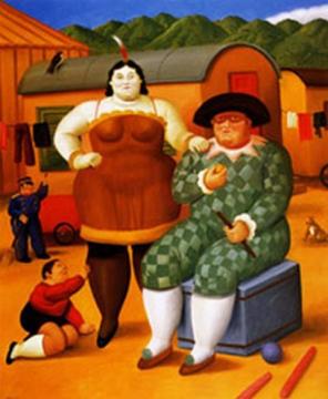 Circus People Artwork by Fernando Botero