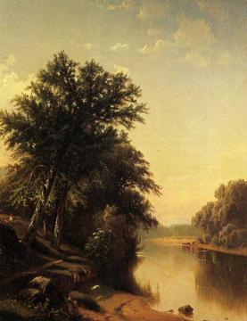 By The River Artwork by Alfred Thompson Bricher