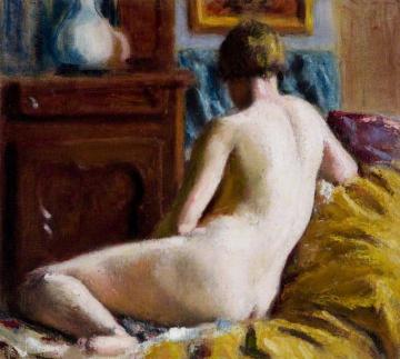 Reclining Nude Artwork by Roderic OConnor