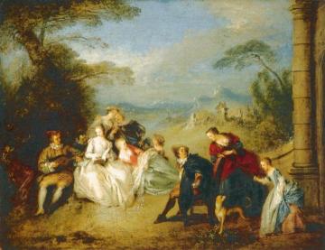 Concert Champêtre Artwork by Jean Baptiste Pater