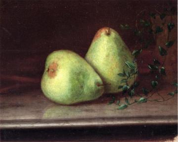 Two Green Pears Artwork by Daniel Folger Bigelow
