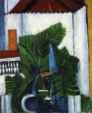 Fountain in Avignon Artwork by Raoul Dufy