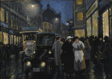 An Evening Stroll On The Boulevard Artwork by Paul Gustave Fischer