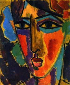 Woman's Head Artwork by Alexej Jawlensky
