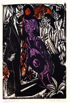 Der Verkauf des Schatens Artwork by Ernst Ludwig Kirchner