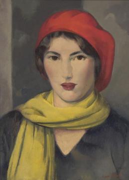 The Red Tam Artwork by Leon Kroll