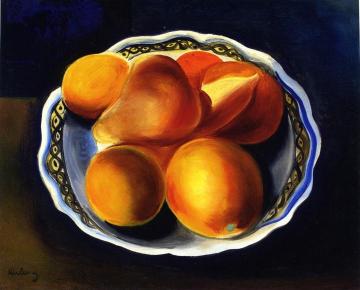 Plate with Fruit Artwork by Moise Kisling