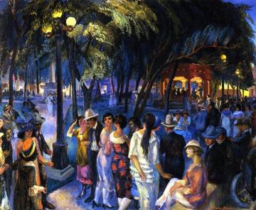 Music In The Plaza Artwork by John Sloan