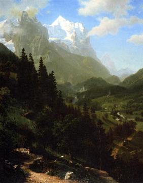 The Wetterhorn Artwork by Albert Bierstadt