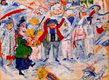 Carnival In Flanders Artwork by James Ensor