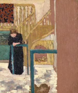 Madame Vuillard in a Set Designer's Studio Artwork by Edouard Vuillard