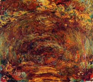 The Path under the Rose Trellises Artwork by Claude Oscar Monet
