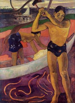 Man with an Ax Artwork by Paul Gauguin