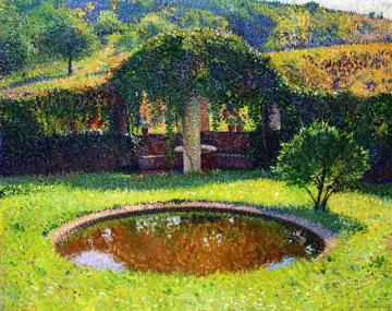 Bassin et Tonnelle Sud-Ouest de Parc de Marquayrol Artwork by Henri Martin
