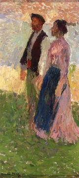 Les Fiances Artwork by Henri Martin