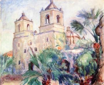 Mission De La Concepcion, San Antonio, Texas Artwork by Lucien Abrams