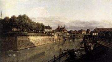 The Moat of the Zwinger in Dresden Artwork by Bernardo Bellotto
